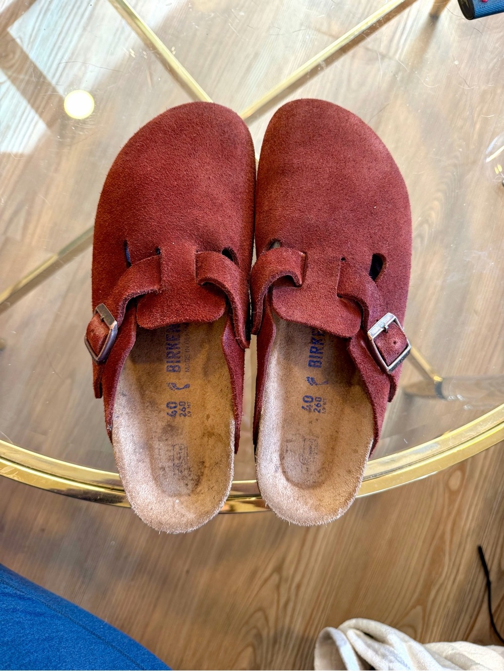 Birkenstock Women's Boston Clogs in Burgundy